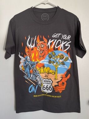 Boss Dog Art Dept Graphic Tee Small Joshua Tree Skull Shirt